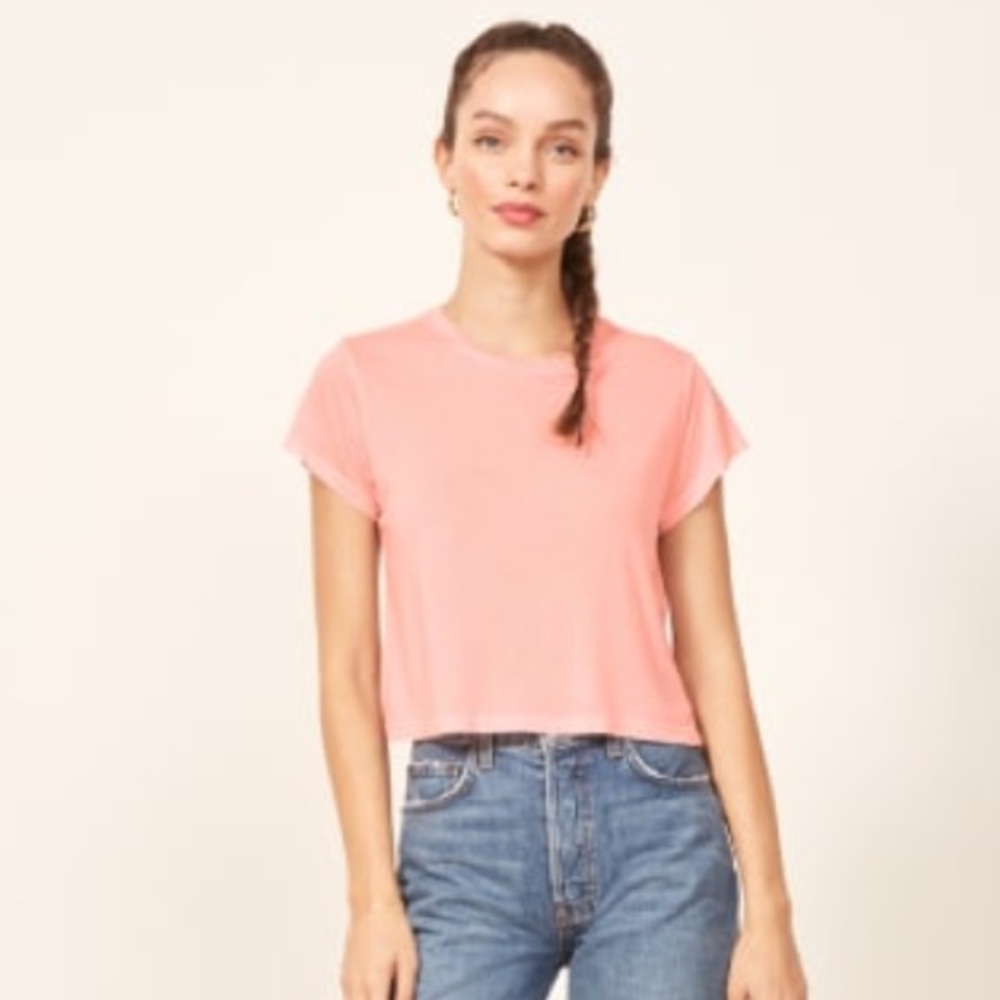 NWT Reformation Maddie crop tee